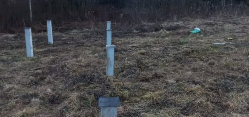 Фундамент на забивных ЖБ сваях