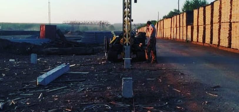 Фундамент на забивных ЖБ сваях