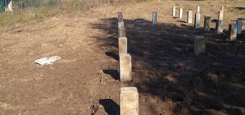 Фундамент на забивных ЖБ сваях