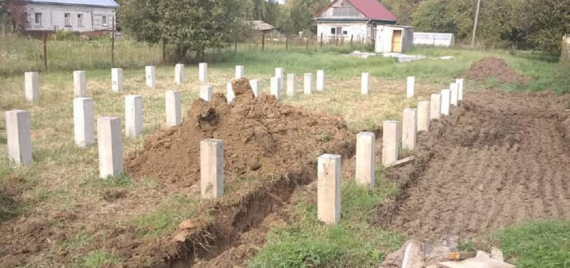 Фундамент на забивных ЖБ сваях