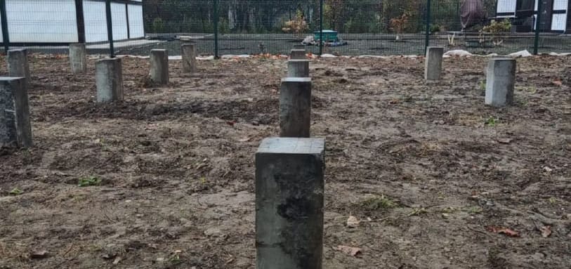 Фундамент на забивных ЖБ сваях